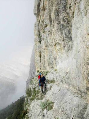 Via dels francesos. Congost del Mont Rebei:
